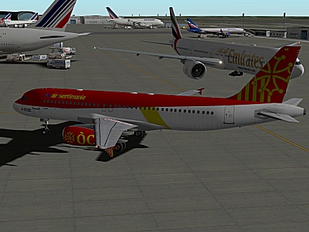 Download OCCITANIA livery for QPAC Airbus A320-232 - F-YMME